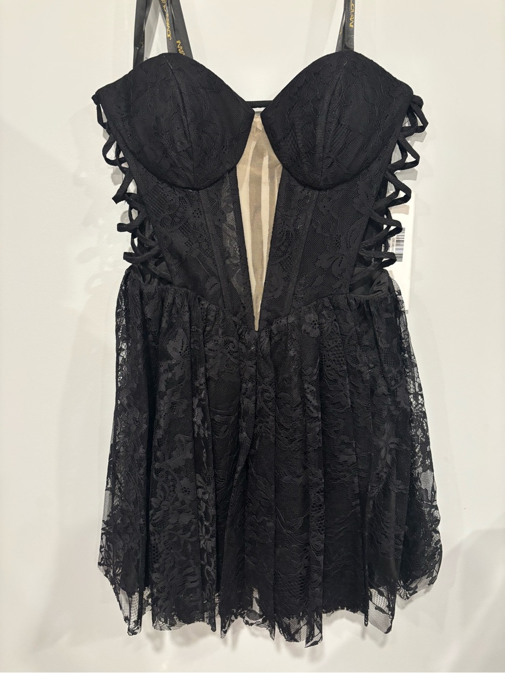 Jovani BNWT corset Lace Mini Dress
